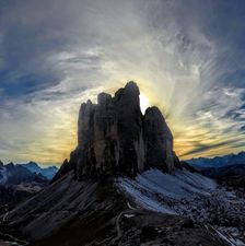 Das einzigartige Dolomitenmassiv der Drei Zinnen